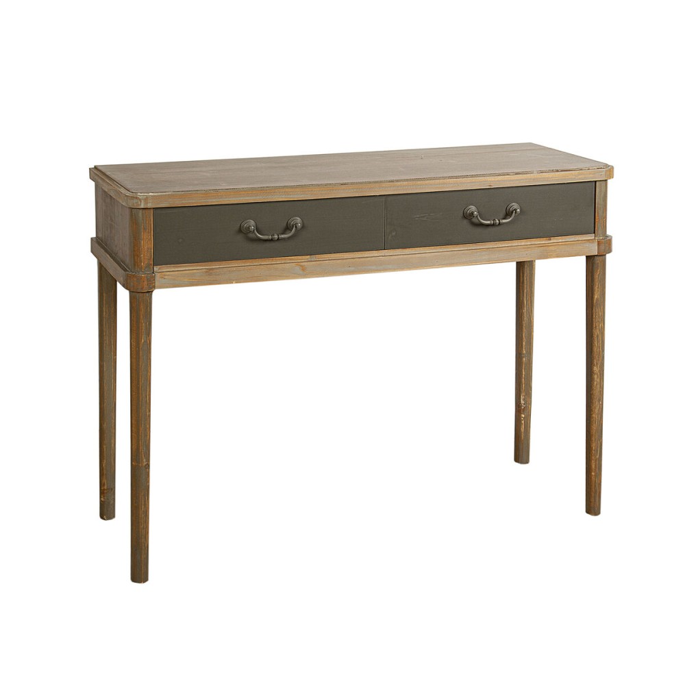 Console Romimex Green Natural Pine 100 x 80 x 30 cm 2 drawers