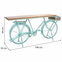 Hall Alexandra House Living Bike Turquoise Wood Iron 50 x 94 x 198 cm