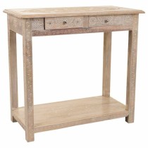 Hall Table with Drawers Alexandra House Living White Natural Mango wood MDF Wood 40 x 76 x 135 cm