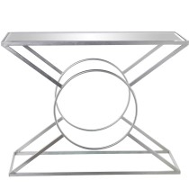 Console Alexandra House Living Transparent Silver Metal 100 x 79 x 32 cm