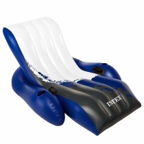 Aufblasbarer Pool-Sessel Intex Floating Recliner Blau Weiß 180,3 x 66 x 134,6 cm (3 Stück)