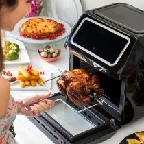 Heißluftfritteuse InnovaGoods Fryinn Pro Max 12000 Schwarz 1800 W 12 L Edelstahl