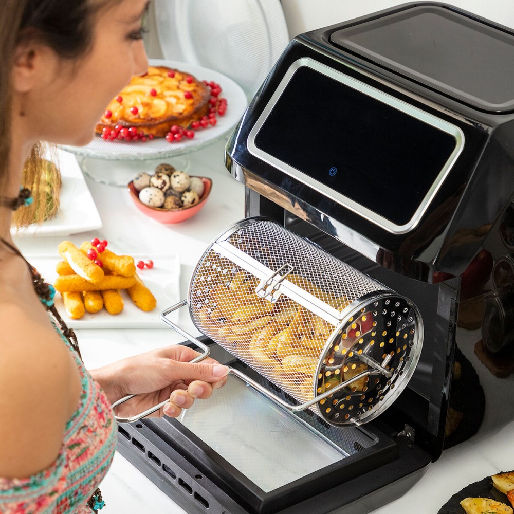 Heißluftfritteuse InnovaGoods Fryinn Pro Max 12000 Schwarz 1800 W 12 L Edelstahl