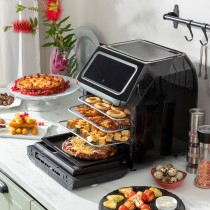 Heißluftfritteuse InnovaGoods Fryinn Pro Max 12000 Schwarz 1800 W 12 L Edelstahl