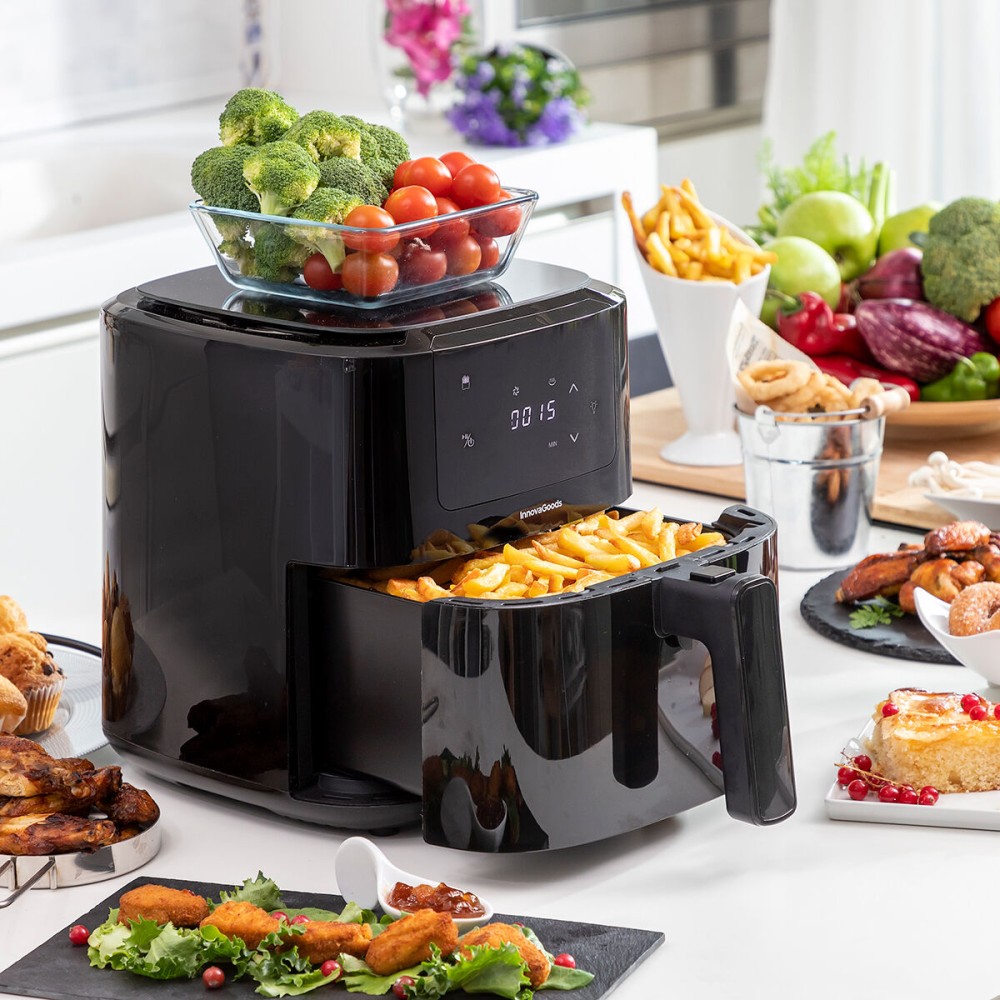 Heißluftfritteuse mit Waage InnovaGoods Fryinn Balance 5000 Schwarz 1500 W 5 L Edelstahl