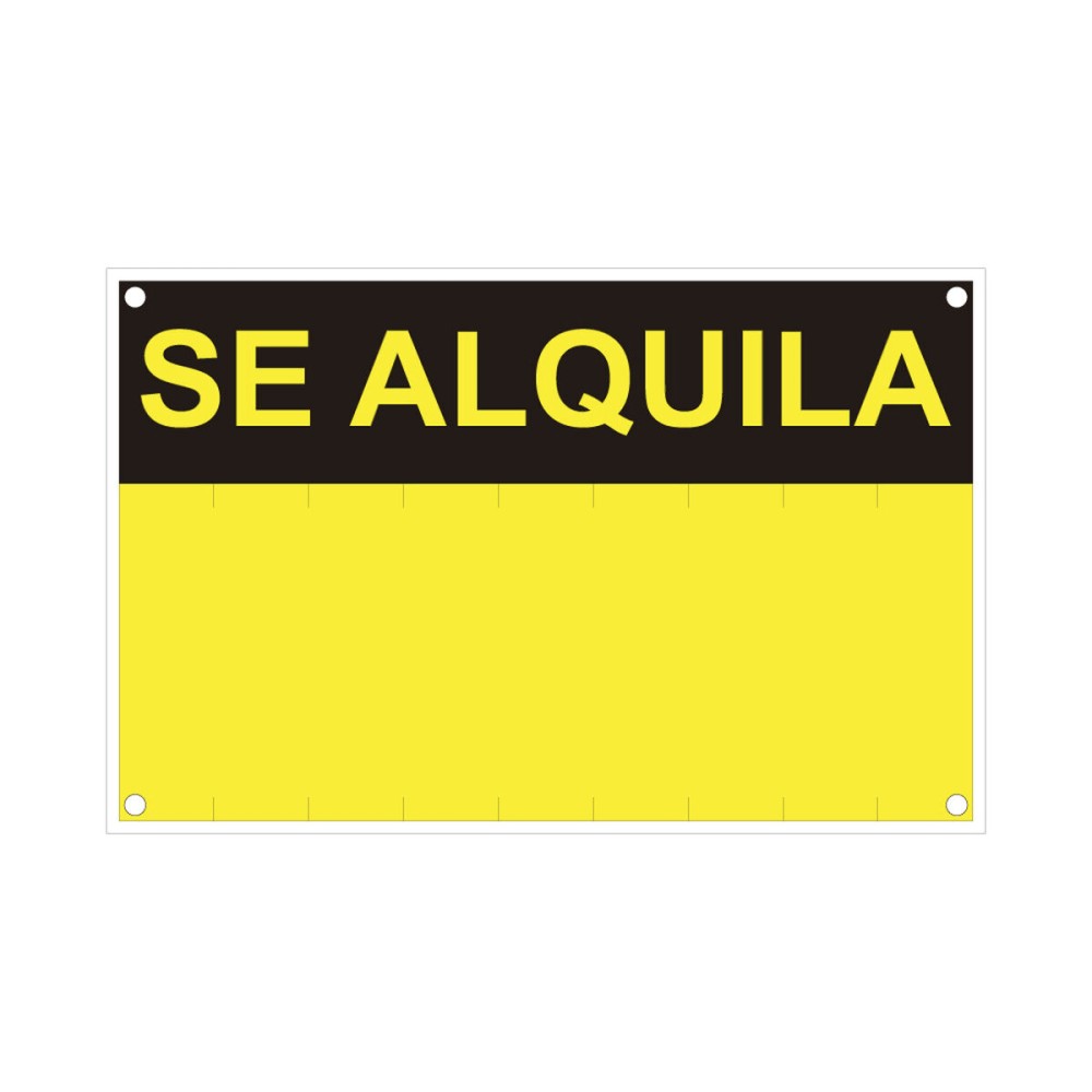 Schild Normaluz Se alquila PVC 45 x 70 cm