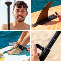 Planche de Paddle Surf Gonflable 2 en 1 avec Siège et Accessoires Siros InnovaGoods 10'5" 320 cm