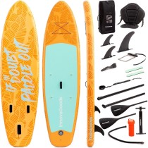 2-in-1 Inflatable Paddle Surf Board with Seat and Accessories Siros InnovaGoods 10'5" 320 cm