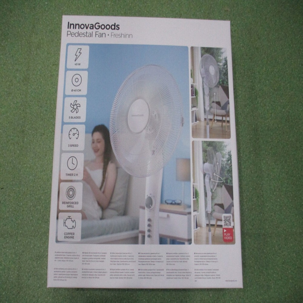 Freestanding Fan InnovaGoods Freshinn White 45 W