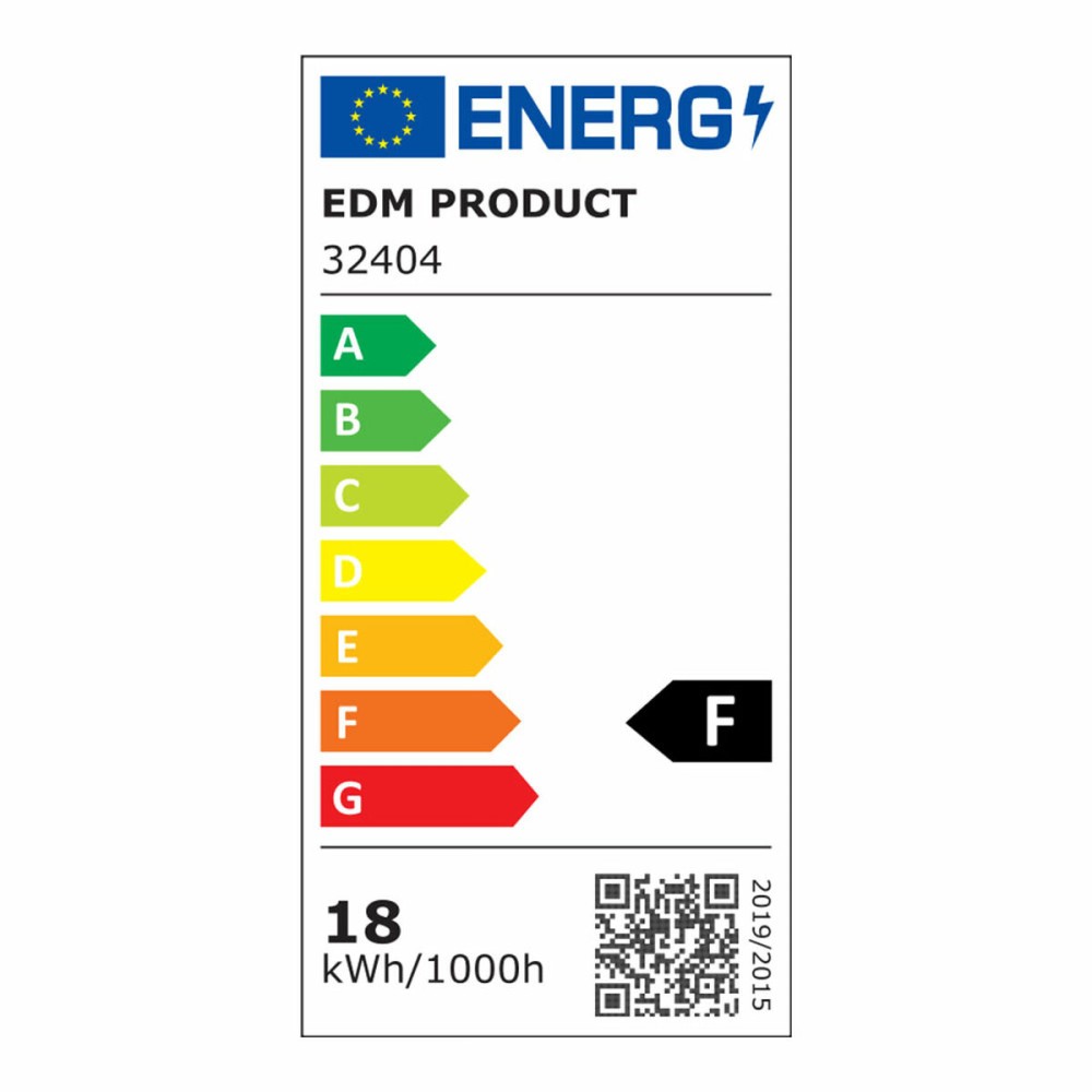 LED-Deckenleuchte EDM 32404 Weiß Aluminium Kunststoff F 18 W 120 W 1820 Lm E27 Oval (4000 K)