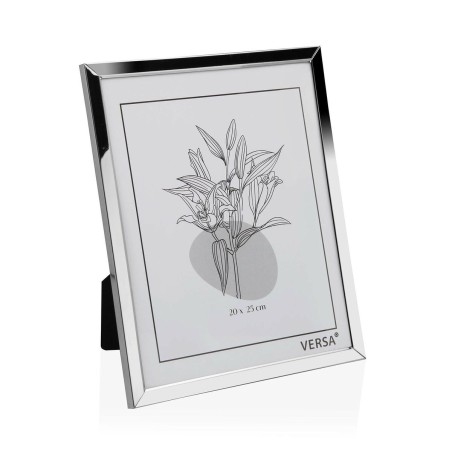 Photo frame Versa Silver Metal Minimalist 1 x 25,5 x 20,5 cm