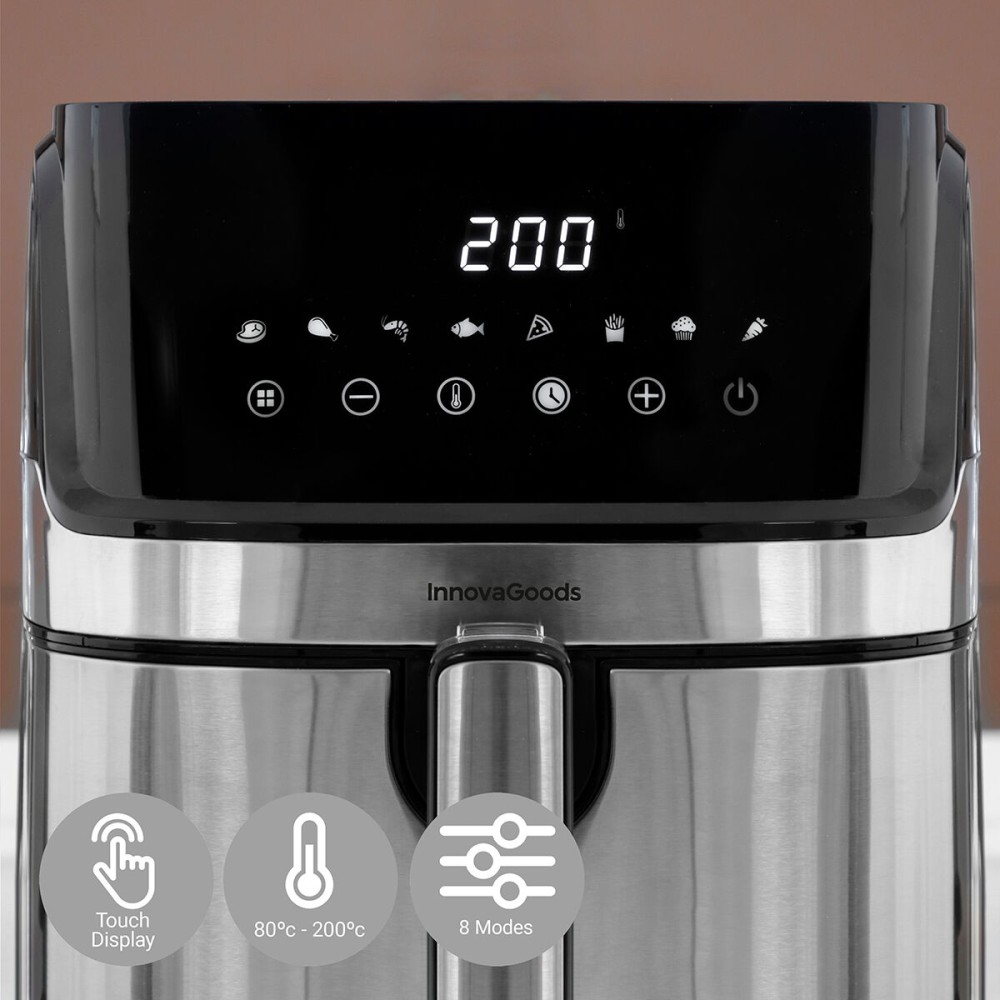 Friteuse à Air InnovaGoods Fryinn Pro 5500 Noir 1700 W 5,5 L Acier inoxydable