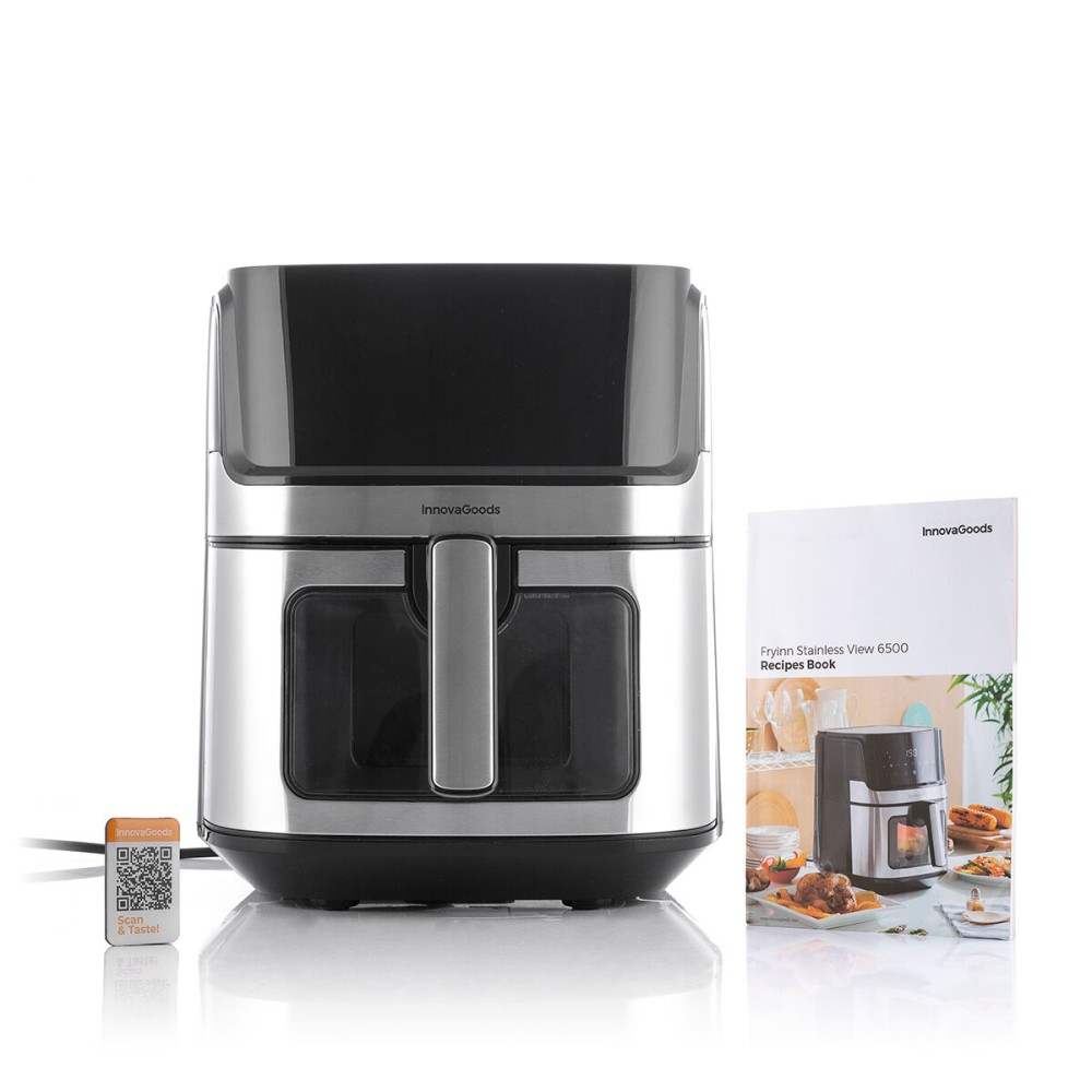 Friteuse à Air InnovaGoods Fryinn View 6500 Noir 1700 W 6,5 L Acier inoxydable