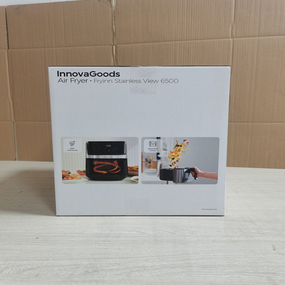 Friteuse à Air InnovaGoods Fryinn View 6500 Noir 1700 W 6,5 L Acier inoxydable