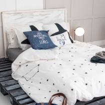 Housse de Couette HappyFriday Blanc Constellation Multicouleur 220 x 220 cm