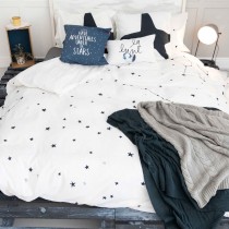 Housse de Couette HappyFriday Blanc Constellation Multicouleur 220 x 220 cm