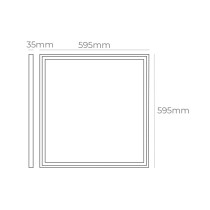 Suspension EDM 31624 Plastique 40 W 59,5 x 59,5 x 3,5 cm (4000 K)