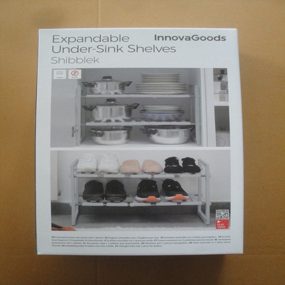 Extendable Under-Sink Shelf Unit Shibblek InnovaGoods 2 Shelves