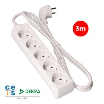 5-socket plugboard without power switch EDM 41035 Schuko (3 m)