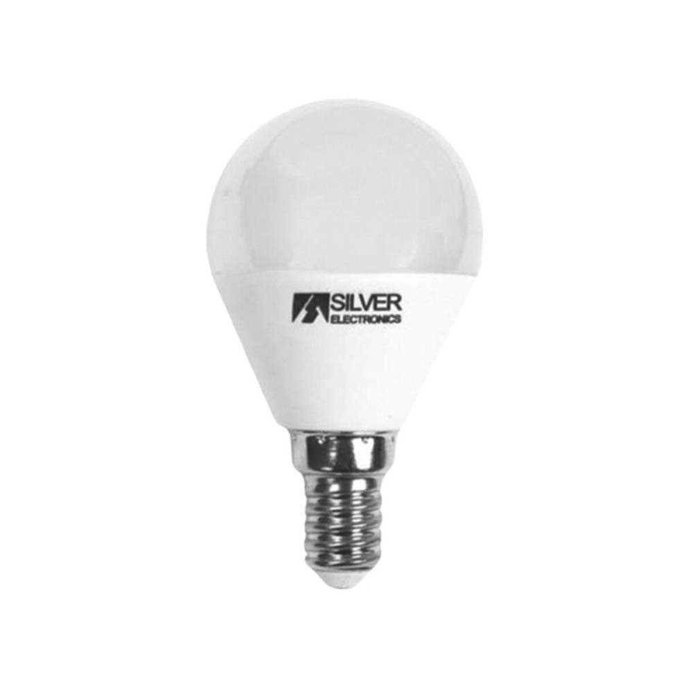 Spherical LED Light Bulb Silver Electronics ESFERICA 960714 E14 7W