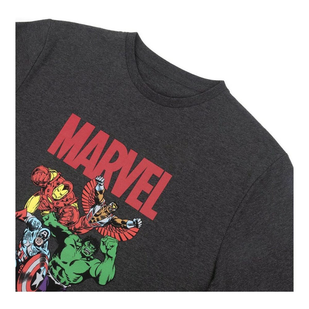 Herren Kurzarm-T-Shirt Marvel Grau Dunkelgrau Erwachsene