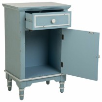 Nachttisch Alexandra House Living Blau Weiß 32 x 74 x 46 cm