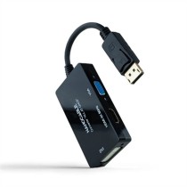 DisplayPort-zu-VGA/DVI/HDMI-Adapter NANOCABLE 10.16.3301-ALL Schwarz 20 cm