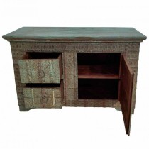 Sideboard Alexandra House Living Green Mango wood 45 x 77 x 120 cm