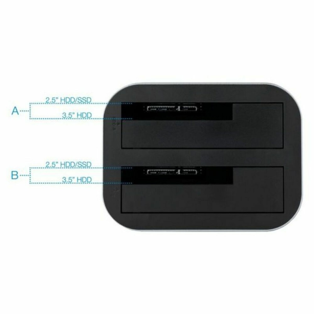 Dual Dock Station TooQ TQDS-805G 2.5"-3.5" HDD/SSD SATA USB 3.0