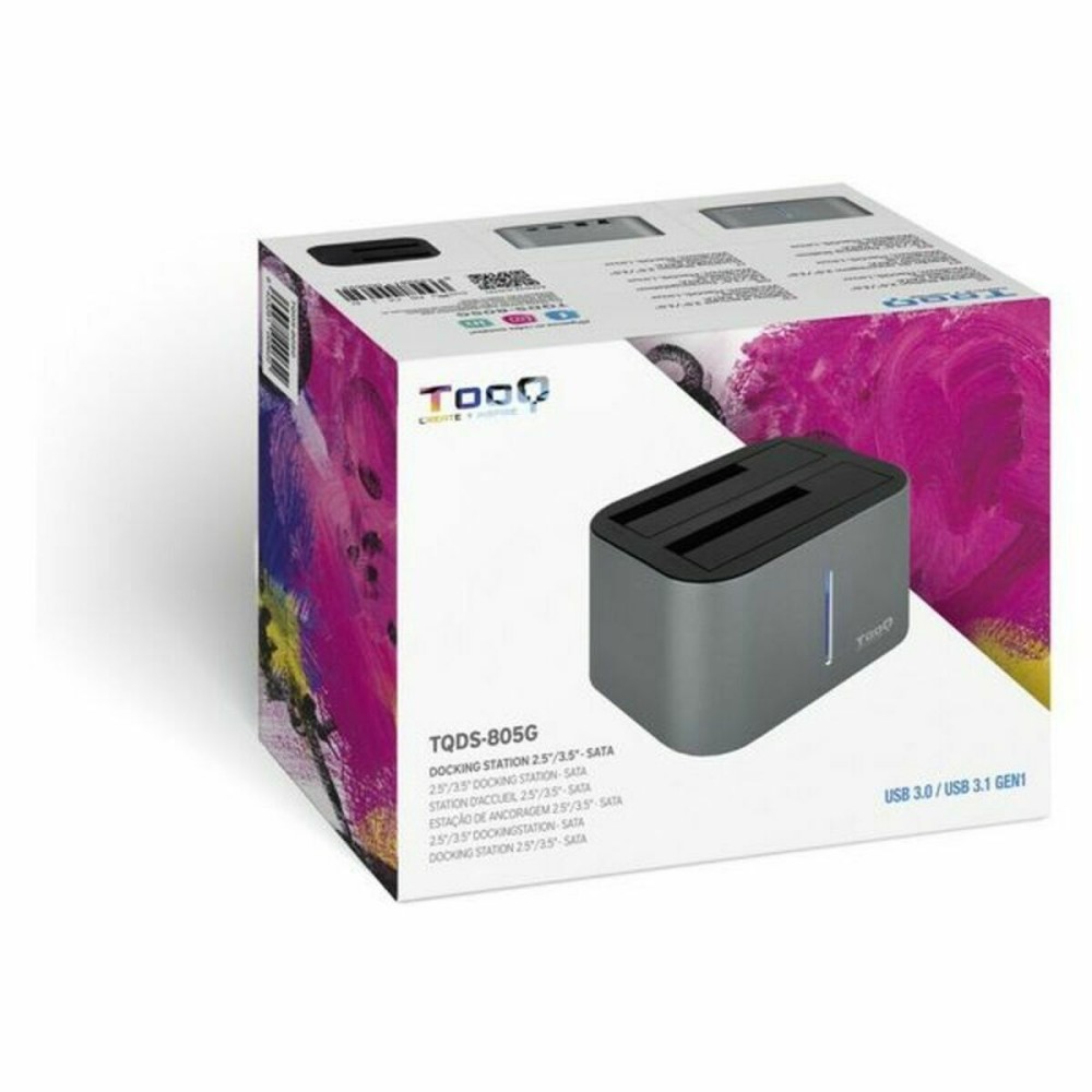 Dual-Dockstation TooQ TQDS-805G 2.5"-3.5" HDD/SSD SATA USB 3.0