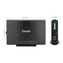 Festplattenhülle TooQ TQE-3531B 3,5" USB 3.0 Schwarz 3,5"