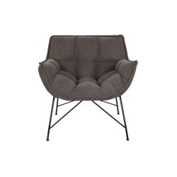 Siège DKD Home Decor Gris Métal 80 x 75 x 82 cm