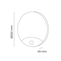 LED-Deckenleuchte EDM 32537 Polypropylen E 15 W 13 W 1250 Lm 1850 lm Weiß Bunt (4000 K)