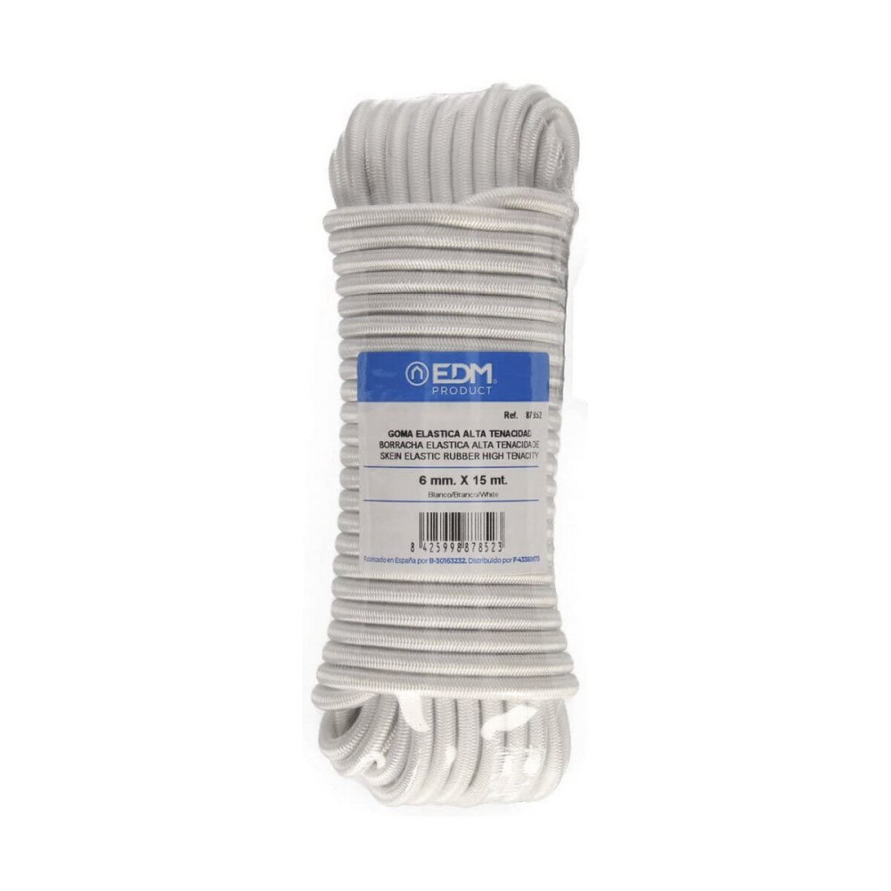 Braided rope EDM 87852 White Rubber