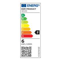 LED-Deckenleuchte EDM 32143 Kunststoff A F 6 W 60 Lm (4000 K)