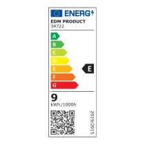 Laterne EDM 34722 Polymer 50 W 9 W 810 Lm 22 x 12 x 6 cm Bunt Außenbereich