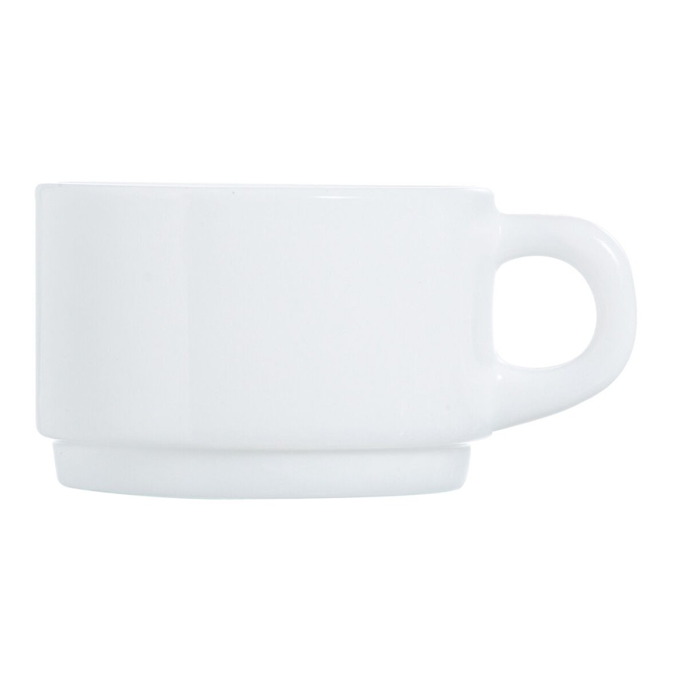 Cup Luminarc Apilable Stackable White Glass 280 ml (6 Units) (Pack 6x)