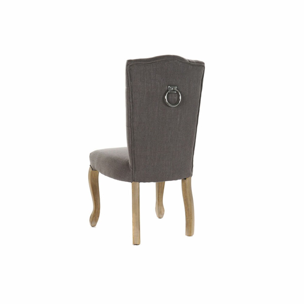 Chaise de Salle à Manger DKD Home Decor 52 x 53 x 103 cm Gris foncé