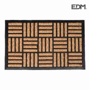 Doormat EDM 74761 Brown Black 2/8-negro azulado 60 x 40 cm 40 x 60 cm Natural rubber Rectangular