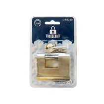 Key padlock EDM 85240 Brass Safety