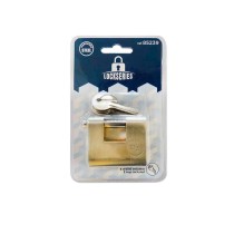 Key padlock EDM 85239 Brass Safety