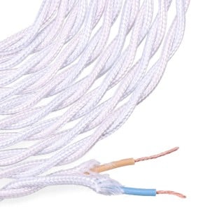 Cable EDM 11876 C01 2 x 0,75 mm 5 m White Aluminium