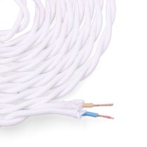 Cable EDM 11884 White 2 x 0,75 mm 5 m