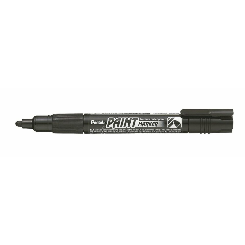 Permanent marker Pentel Black 12 Pieces