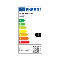 LED lamp EDM 98893 E 5,5 W 60 W E14 700 lm Ø 1,8 x 5,7 cm White Tubular (6400 K)