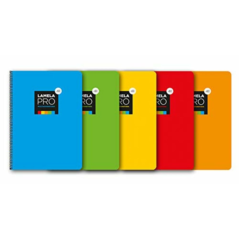 Notebook Lamela Multicolour Din A4 5 Pieces 100 Sheets