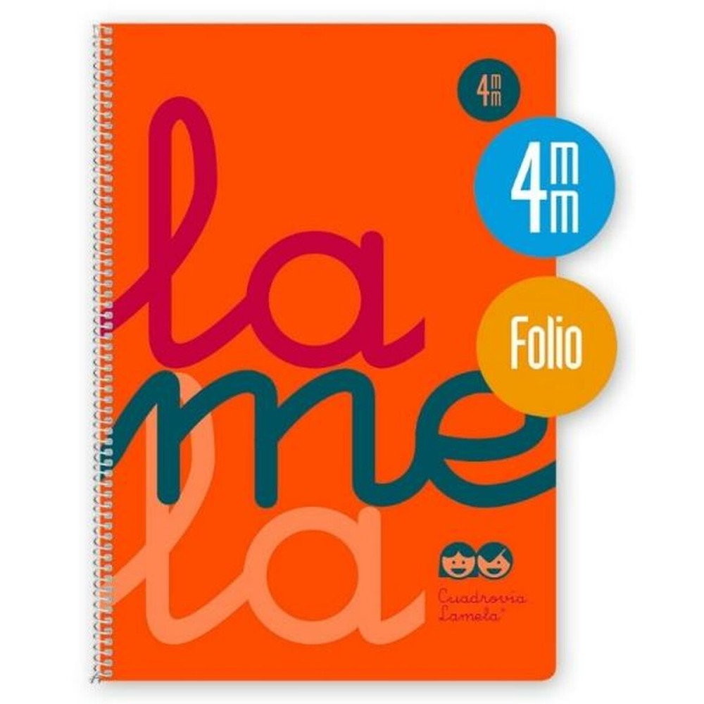 Cahier Lamela Orange Din A4 5 Pièces 80 Volets