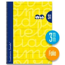 Cahier Lamela 3 mm Jaune Din A4 5 Pièces 80 Volets