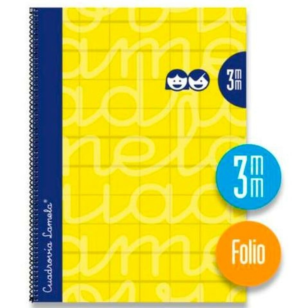 Notebook Lamela 3 mm Yellow Din A4 5 Pieces 80 Sheets