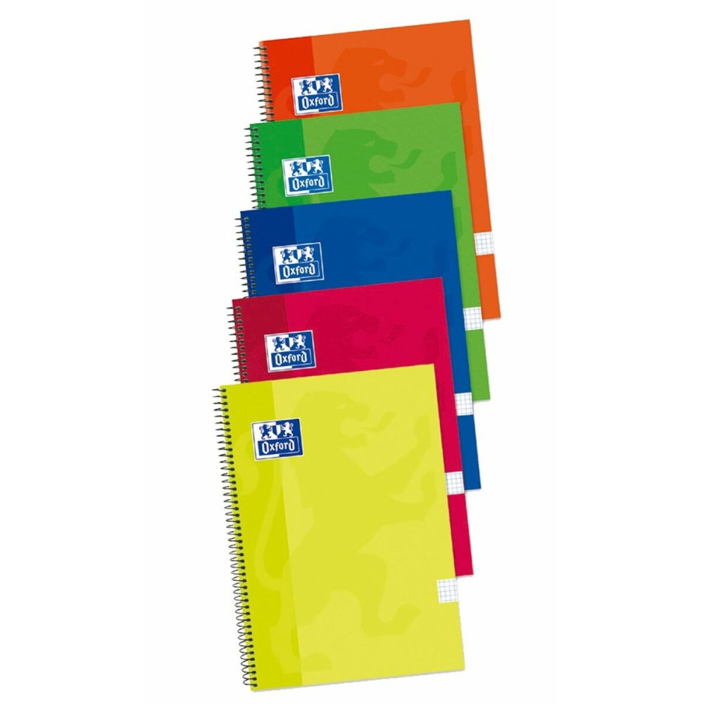 Cahier Oxford Write&Erase Multicouleur Din A4 80 Volets 21,5 x 31,5 cm 5 Pièces